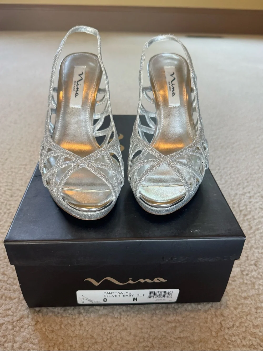 Nina Silver Heels